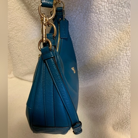 NWOT Coach East West Harley Deep Teal Hobo Bag - Picture 5 of 12